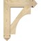 Ekena Millwork Westlake Arts and Crafts Rough Sawn Bracket w/ Offset Brace, Douglas Fir, 6"W x 20"D x 24"H BKT0604X20X24WTL03RDF - alternate 2